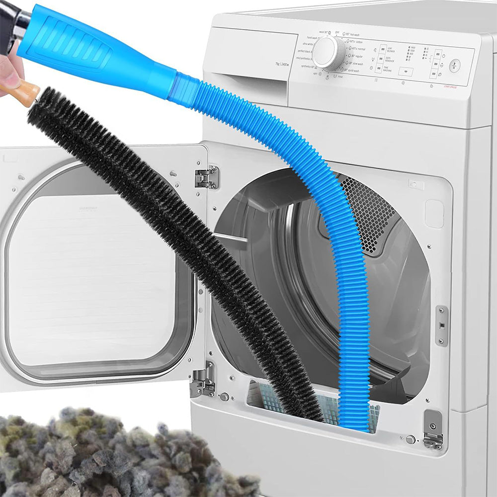 Dryer Vent Cleaner Kit Vacuum Attachment Hose Lint Remover 2PCS Cleaning Brush