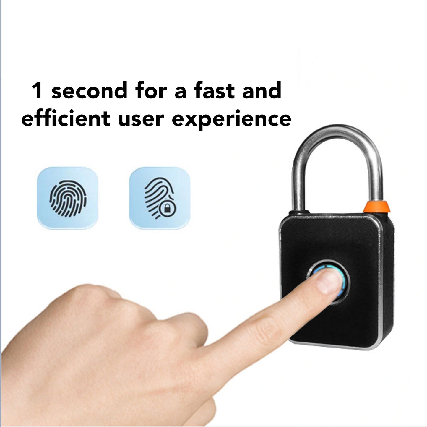 IP65 Waterproof Keyless Fingerprint Padlock  for Cabinets Toolbox Doors for Tuya