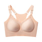 Seamless Bra for Women Adjustable Wirefree Bra for Sport Daily Wear-Beige
