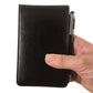 A7 Mini Pocket Notebook PU Leather Notepad with Pen Holder Card Slot