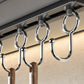 Stainless Steel Wall Mounted Kitchen Hooks Rack No Drill Utensil Organizer