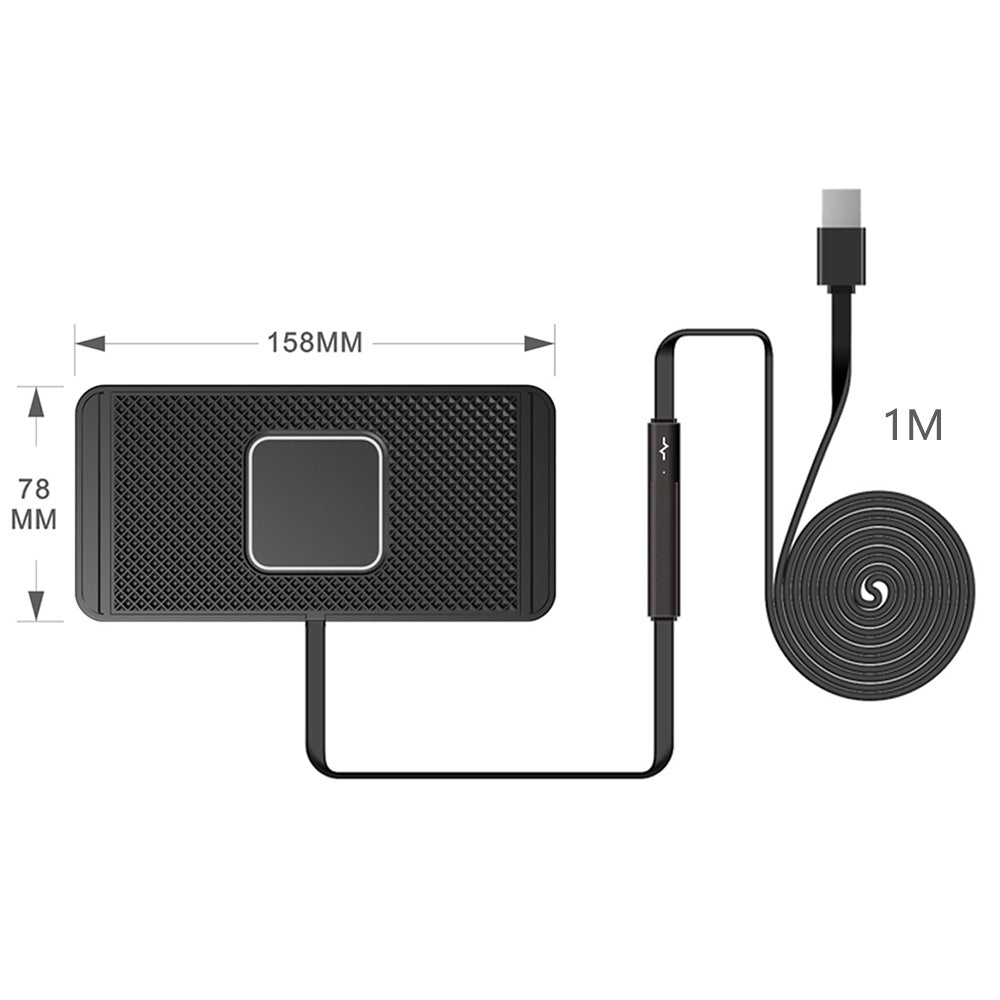 Wireless Car Charger Pad 15W Fast Charging for iPhone 16 Pro Max 15 14 13