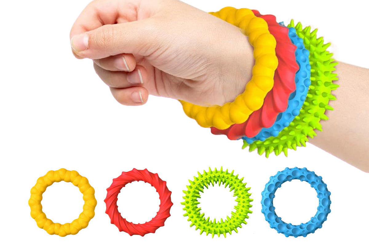 4Pcs Sensory Fidget Toys Stretchy Fidget Bracelet