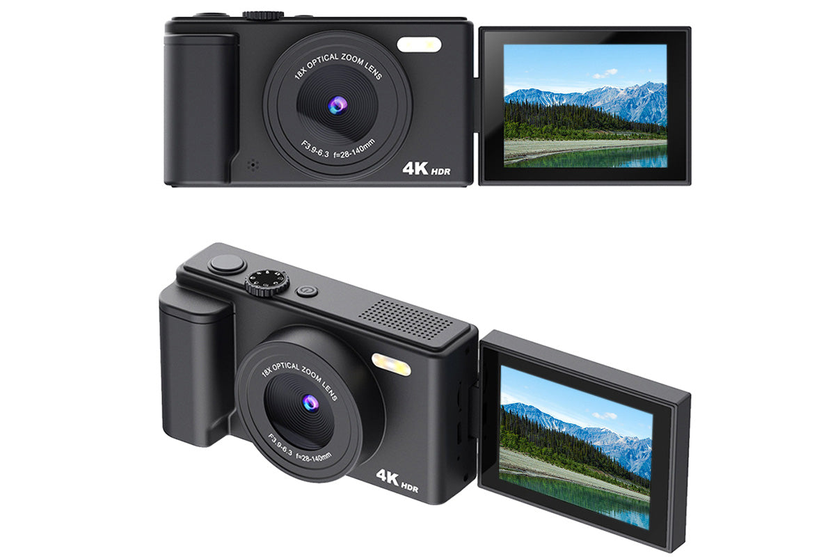 4K Digital Camera Flip Screen Autofocus for Vlogging and Photography Beginners
