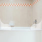 2Pcs Bathtub Splash Guards with Adhesive