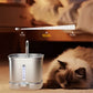 2L Stainless Steel Cat Water Fountain with 3 Modes Wireless Pet Water Dispenser for Dogs Cats