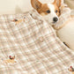 Pet Blanket U-Shaped Pillow Set Sherpa Fleece Warm Pet Throw Blanket Bed Mat for Dog Cat