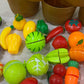 Pretend Play Food Set Cutting for Preschool Learning Kitchen Assorted Lot