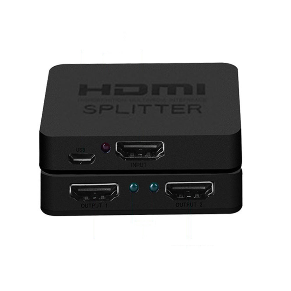 HDMI Splitter 1 In 2 Out Supports 4K 30Hz for TV Projector PS5 and Xbox Home Office