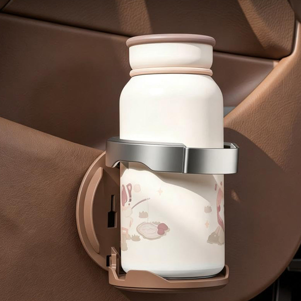 Adjustable Folding Car Door Cup Holder Clip-On Drink Organizer