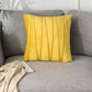 2PCS Velvet Bandage Stripe Cushion Cover Set Throw Pillow Cases for Sofa-Yellow