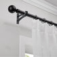 2 Pack Thickened Aluminum Alloy Curtain Rod Brackets for 28 to 32mm Rods