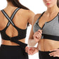 Adjustable Supportive Sports Bra with Front Zipper for Women