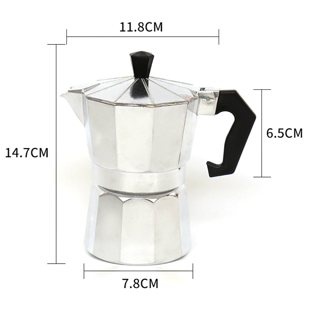 Coffee Maker Moka Percolator Stove Top Espresso Latte Stainless Pot