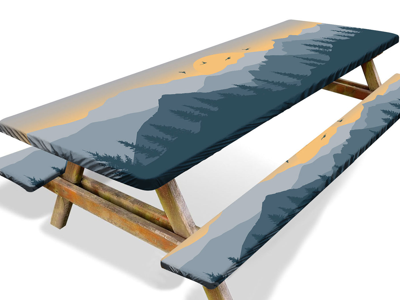 Picnic Table Cover with Bench Covers Camping Tablecloth Camping Essentials