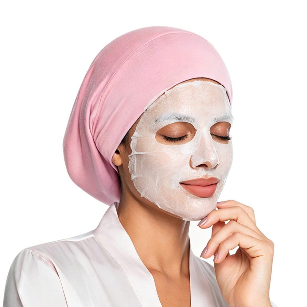 Adjustable Hair Cap Breathable Double Layer Design for Sleeping Women Men