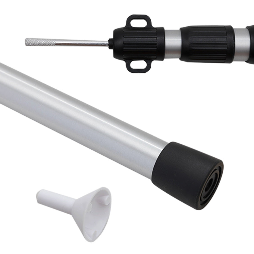 2 Pack Adjustable Aluminium Tarp Poles 09 to 23m Telescopic Camping