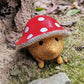 3pcs Resin Hedgehog Mushroom Figurine Resin Garden Ornament Outdoor Decor
