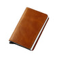 PU Leather Pop-up Card Holder Wallet RFID Blocking Purse