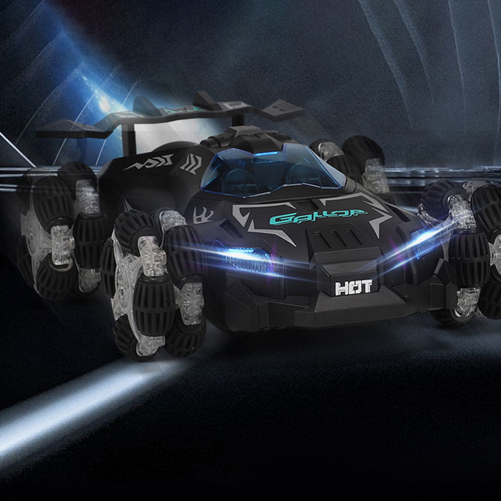 LED RC Car with Spray Off Road Drift Toy Remote Control Hand Gesture Sensing Stunt Buggy