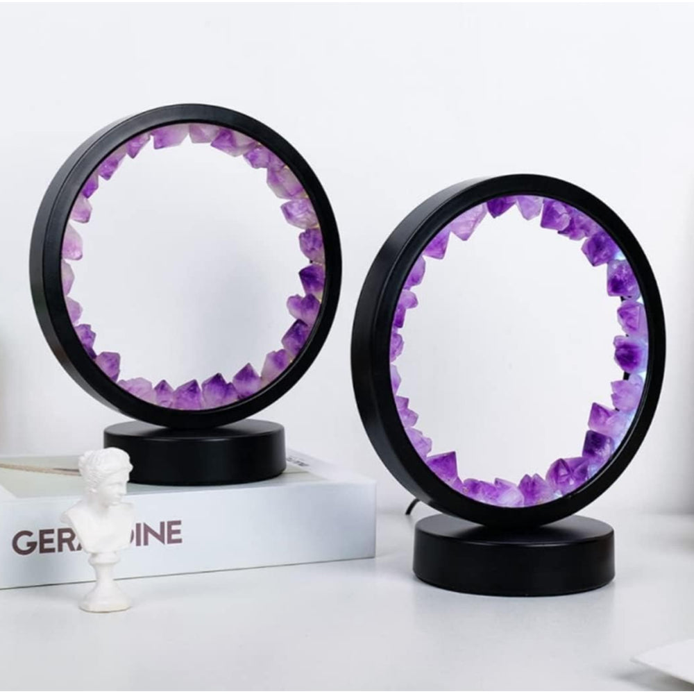Energy Healing Glass Cluster Lamp