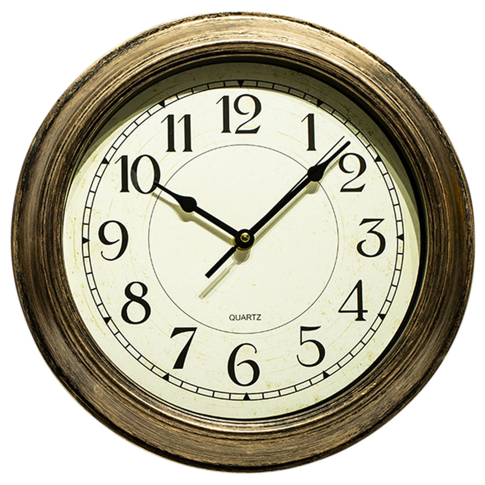 Silent Battery Powered Vintage Round Wall Clock