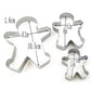 6Pcs Gingerbread Man Boys and Girls Cookie Cutter Christmas Party Xmas Decoration Mould