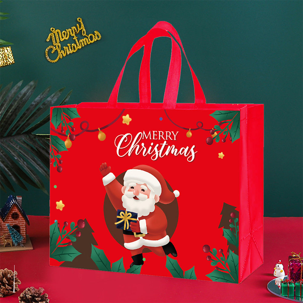 24Pcs Nonwoven Christmas and Halloween Handled Gift Shopping Bags