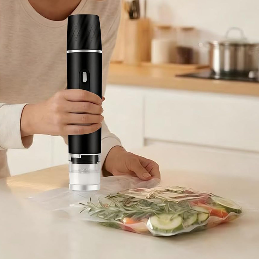 Handheld Vacuum Sealer with 30 Reusable Bags Portable Type C Charging