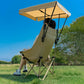 Camping Chair with Canopy Folding Outdoor Chair for Fishing Beach