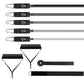 11Pcs Resistance Band Set Yoga Pilates Abs Exercise Fitness Tube Workout Bands