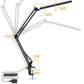 LED Clip On Desk Lamp With Adjustable Arm Reading Light For Home Office