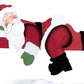 Christmas Fence Decoration Santa Claus Peeking Yard Garden Outdoor Sign