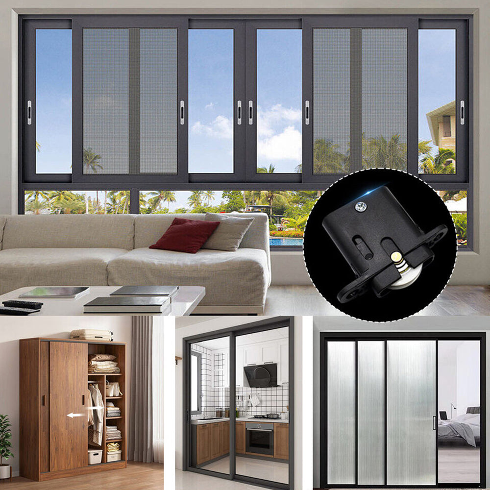 5Pcs Security Screen Sliding Door Roller Wheels Replacement