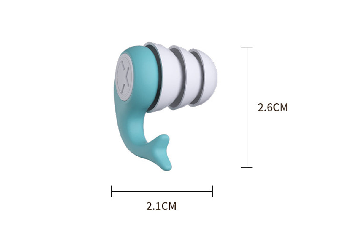 4 Pairs Reusable Sleep Earplugs 3 Layer Noise Reduction Silicone Ear Plugs with Storage Cases
