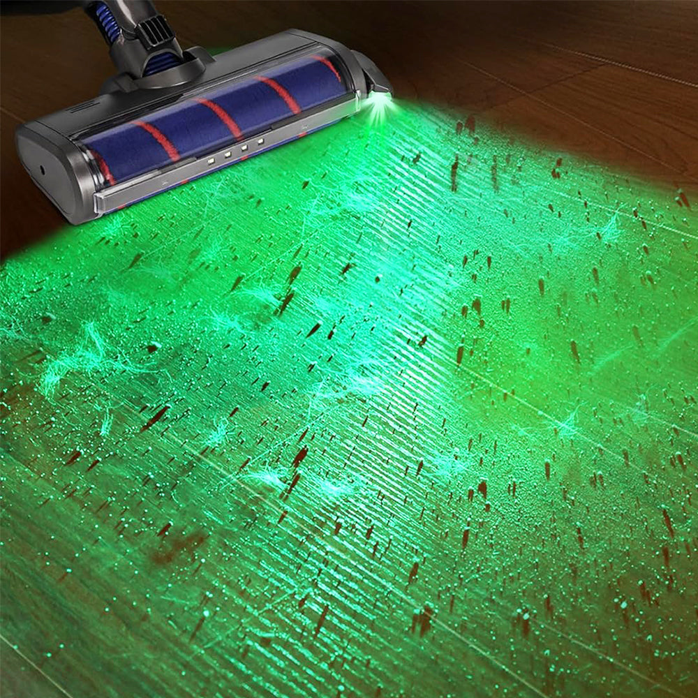 2Pcs Rechargeable Vacuum Cleaner Dust Display Light Green Light Universal High Visibility