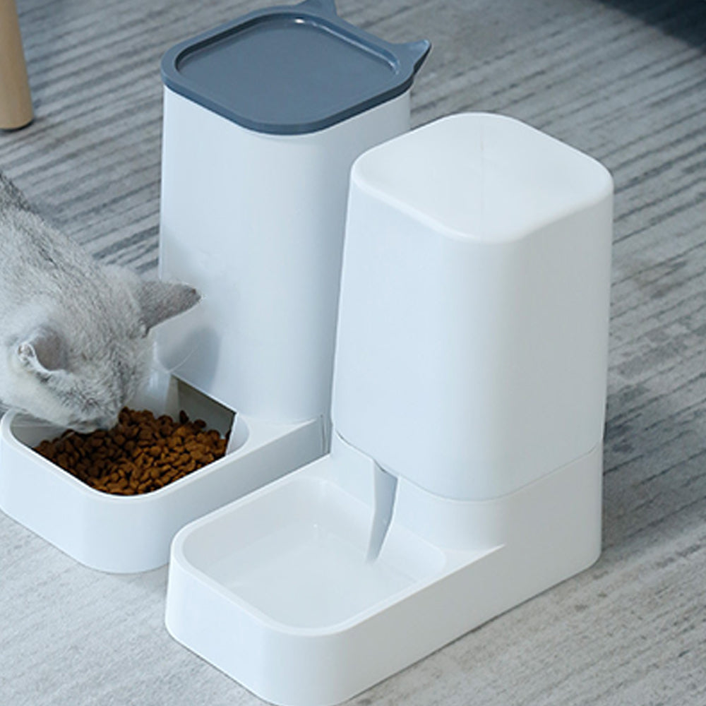 Automatic Pet Dog Cat Water Dispenser Feeder Self Feeding Bowl Bottle Gravity