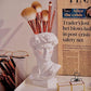 2Pcs Resin Creative Human Head Sculpture Makeup Brush Storage Box Flower Pot Pen Holder