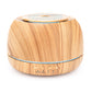 300ML Wood Grain Essential Oil Diffuser with 7 Color LED Light