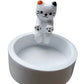Kitten Candle Holder Cartoon Kitty Warming Its Paws Cute Scented Light Holder
