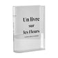 Plastic Clear Book Vase for Flowers Bookshelf Vase Decoration-Clear