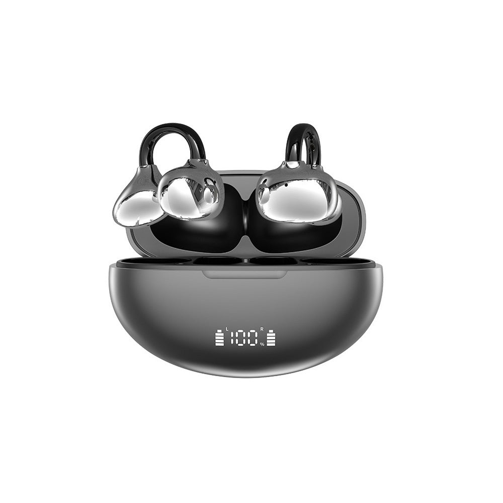 Bluetooth Open Ear Clip-On Earbuds Wireless Headphones for Sports