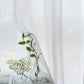 2Pcs 210x134cm Rod Pocket Sheer Curtain Voile Curtain Window Drape Privacy Draperies for Living Room