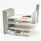 4 Tier Desk Organizer Metal Mesh Document Holder for Office Supplies