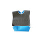 3 PCS Easy Clean Adult Dining Bibs with Neck Snap and Food Catching Pocket