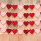 Felt Heart Garland Banner Decoration for Valentine's Weddings & Parties