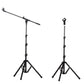 Universal Metal Microphone Stand With Adjustable Height And Mic Clips