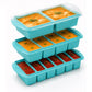 3 Pack Silicone Freezer Trays with Lids for Soup Sauce Meal Prep Storage