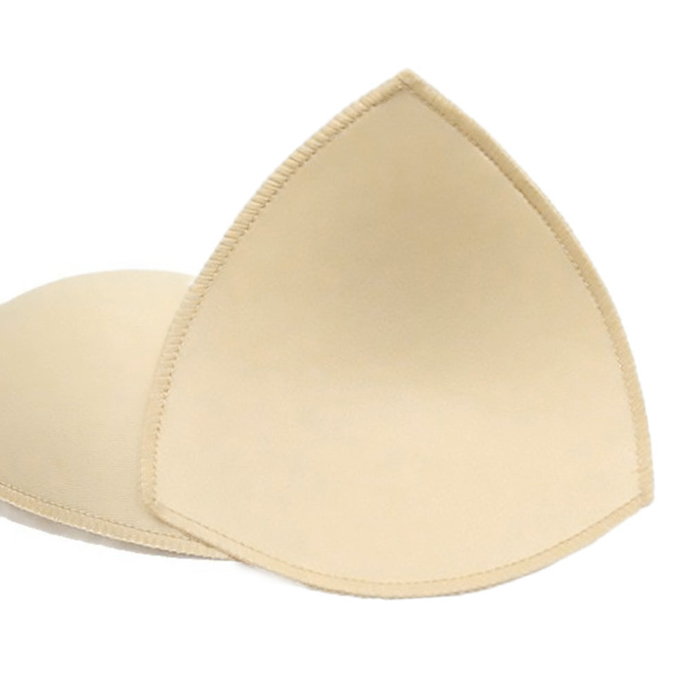 4 Pairs Triangle Replacement Foam Bra Pad Inserts for Sports Bras-Beige