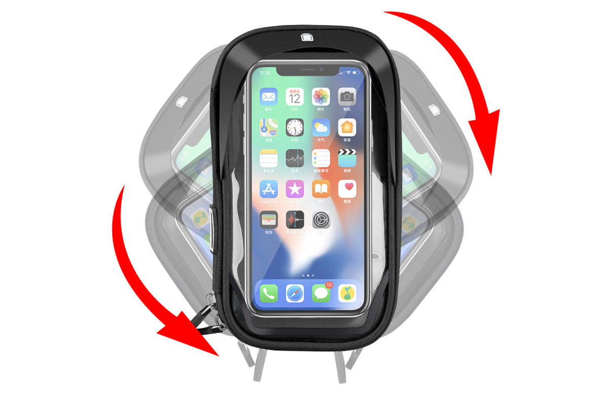 Waterproof Bike Phone Holder Fully Enclosed Handlebar Phone Mount